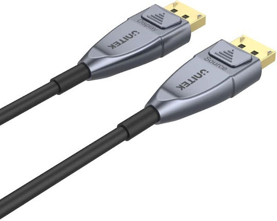Unitek Cable DisplayPort male - DisplayPort male 20m Μαύρο (C1618GY)