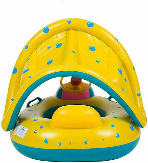 Swimming Aid Swimtrainer 73cm with Sunshade Yellow