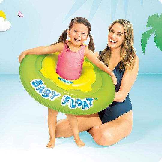 Intex Kinder Schwimmtrainer Swimtrainer mit Durchmesser 76cm für 1-2 Jahre Gelb