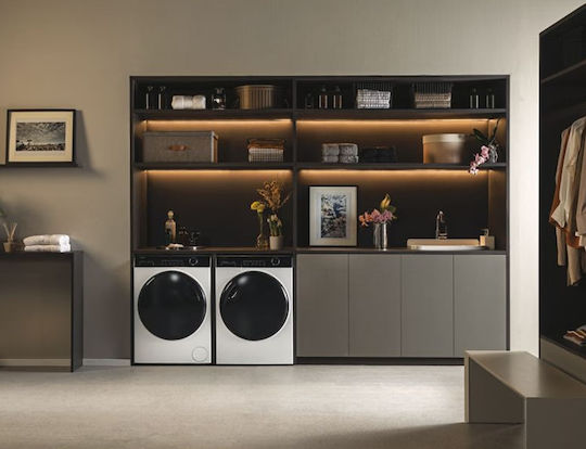Haier Πλυντήριο Ρούχων 8kg με Τεχνολογία Ατμού 1400 Στροφών Smart Dual Spray HW80-B14959U1