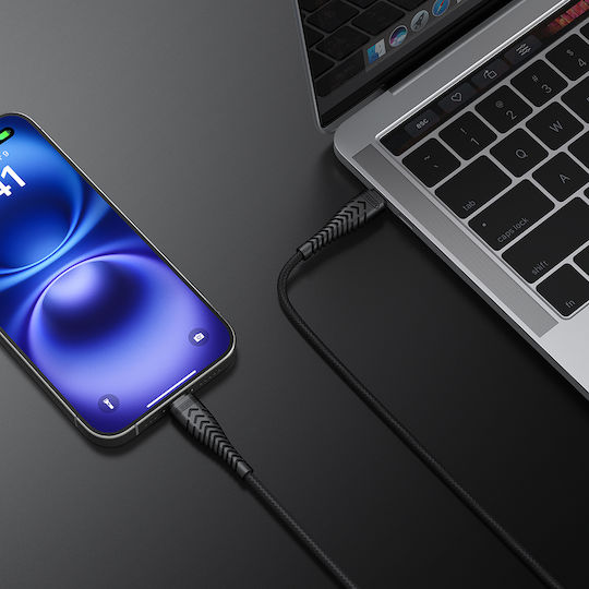 Veger USB 2.0 Cable USB-C Male - USB-C 60W Black 1.2m