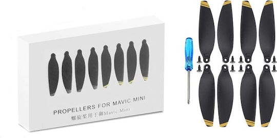 8 Pieces 4 Pairs Accessories DJI Mavic Mini 4726f Wing Propeller Blade Drone Specification Orange Edge