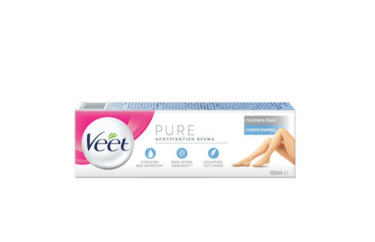 Veet Hair Removal Body Cream Suitable for Sensitive Skin with Aloe Vera 100ml
