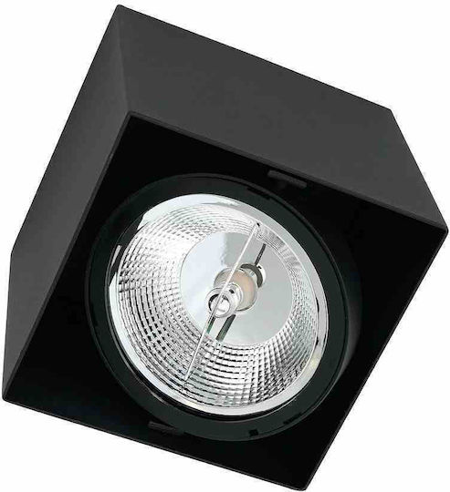 Eko Light Μονό Σποτ με Ντουί GU10 σε Μαύρο Χρώμα