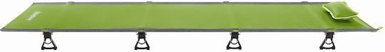 Foldable Guest Bed Without Aluminum Construction Material Single Green 190x64x12cm