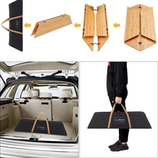 KingCamp Τραπέζι Αλουμινίου για Camping Πτυσσόμενο 22x20x20cm Ασημί