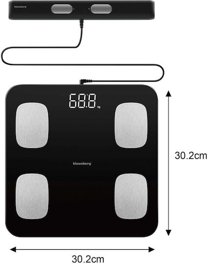 Klausberg Smart Bathroom Scale with Bluetooth Black KB-7852