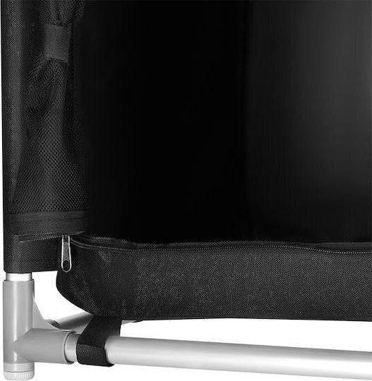 Nils Aluminum Wardrobe for Camping Folding Black