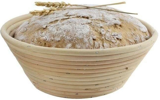 Orion Καλάθι Ψωμιού από Rattan Γκρι 25x25cm