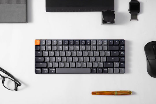 Keychron K3 QMK V3 K3X-B1 Wireless Gaming Mechanical Keyboard 75% with Keychron Red switches and RGB lighting (English US)