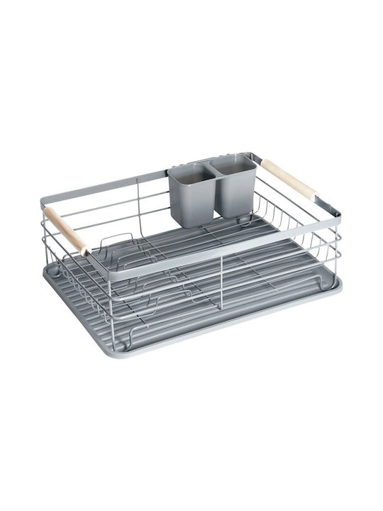 Vilde Metallic Gray Cutlery Drainer 42.5x32x14.5cm