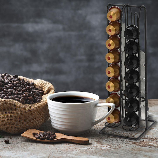 Vilde Metal Storage Stand For 32 Nespresso Capsules 30x30x30cm 229127