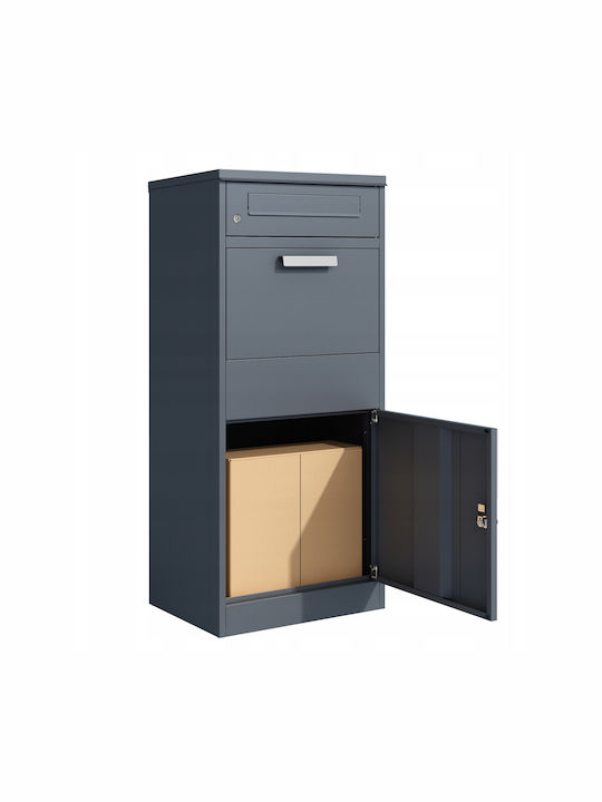 Jumi Außenbereich Briefkasten Metallisch in Gray Farbe