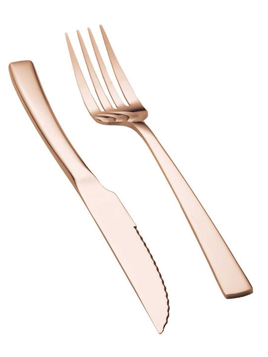 Berlinger Haus Steak Cutlery Σετ Μαχαιροπίρουνα Ανοξείδωτα Ροζ Χρυσό 12τμχ
