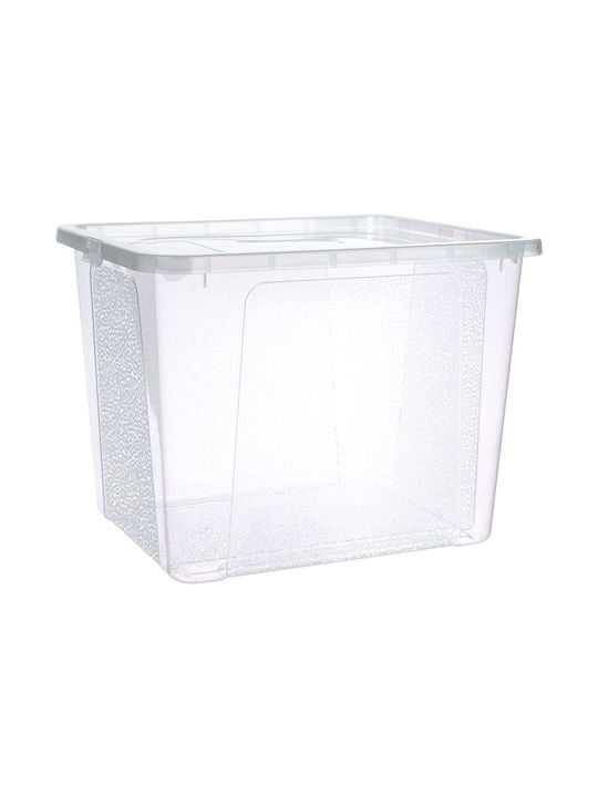 Vilde Kunststoff Aufbewahrungsbox mit Deckel Transparent 40x33x30cm 1Stück