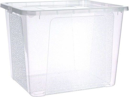 Vilde Пластмаса Кутия за съхранение с капак Прозрачен 40x33x30см 1бр