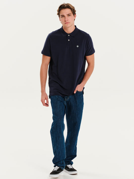 Polo T-shirt Navy Μπλε