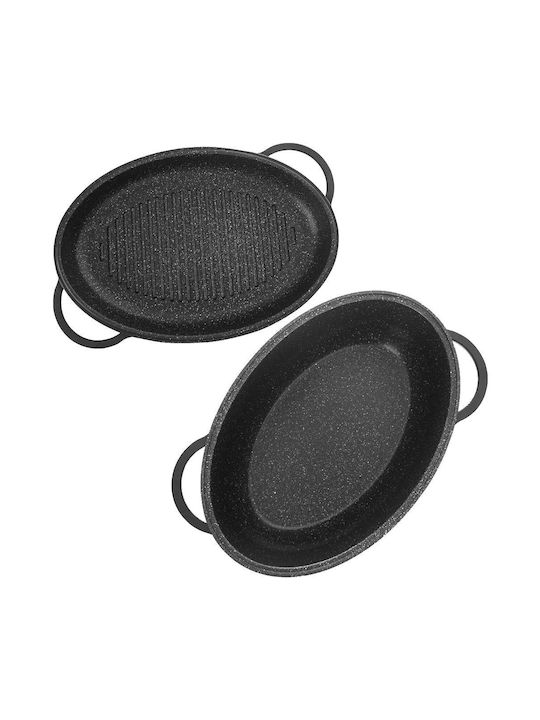 Orion Grande Cast Aluminum Pan with Lid with Non-Stick Interior Coating 19cm
