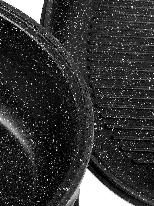 Orion Grande Cast Aluminum Pan with Lid with Non-Stick Interior Coating 19cm