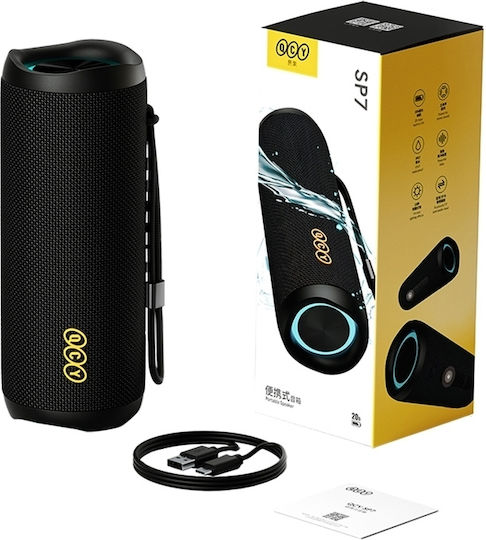 QCY SP7 Αδιάβροχο Ηχείο Bluetooth 40W με Διάρκεια Μπαταρίας έως 14 ώρες Μαύρο