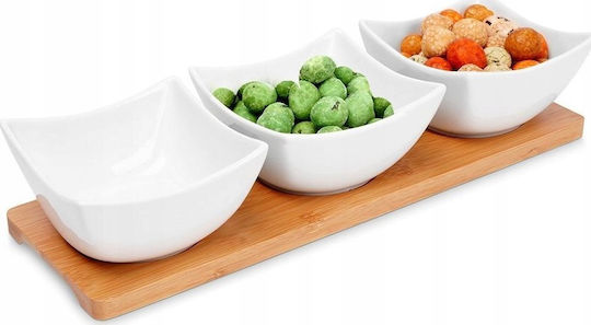Excellent Houseware Serving Bowl Round made of Porcelain White 4pcs Excellent Houseware Serving Bowl Round made of Porcelain White 4pcs