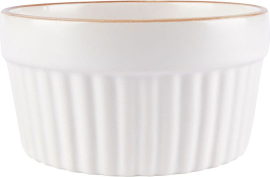 Excellent Houseware Кръгъл Устойчив Съд за Суфле от Порцелан 10x10см 2 Бройки