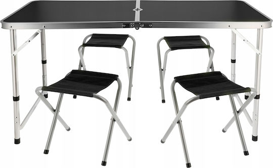 Jumi Τραπέζι για Camping Πτυσσόμενο σε Βαλιτσάκι 120x60cm