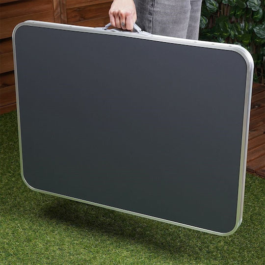 Vilde Table Aluminum for Camping Foldable 80x60x70cm Gray