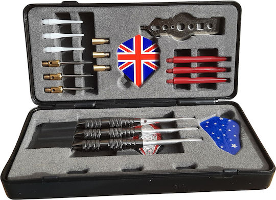 Master Dart Set In Box 3 Pcs Black Silver