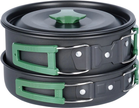 Aluminum Camping Cookware 750 900 Ml 1.65 L 3 Pcs