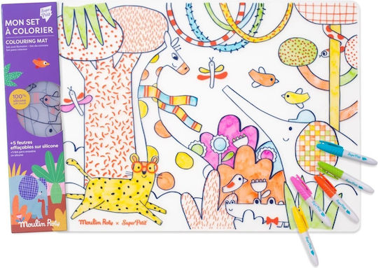 Colouring Mat Zoo