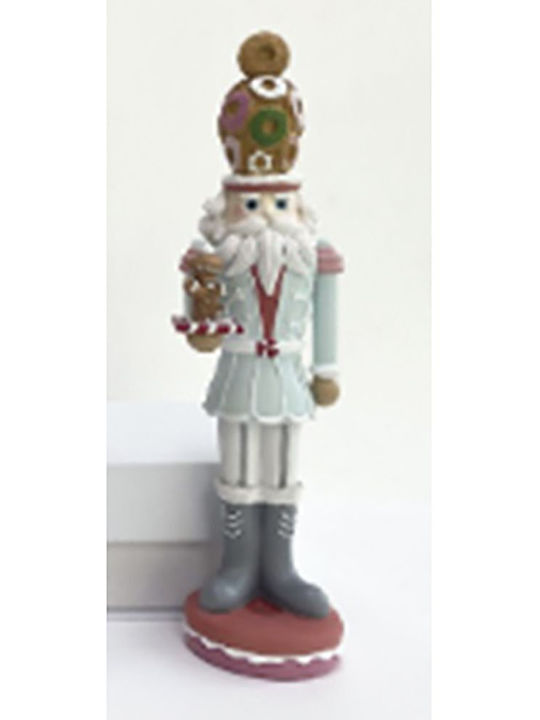 Iliadis Weihnachts-Nussknacker Hellblau aus Polyresin Höhe 32cm.