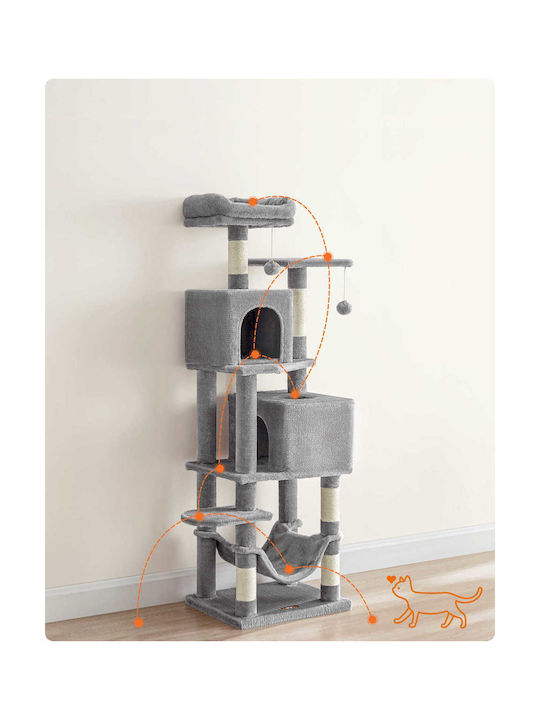 Scratching Post Cat Trees Gray 49x49x155cm