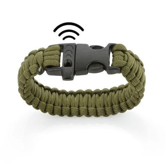 Survival Macgyver Βραχιόλι Επιβίωσης με Σφυρίχτρα, Σχοινί, Μαχαίρι & Φακό