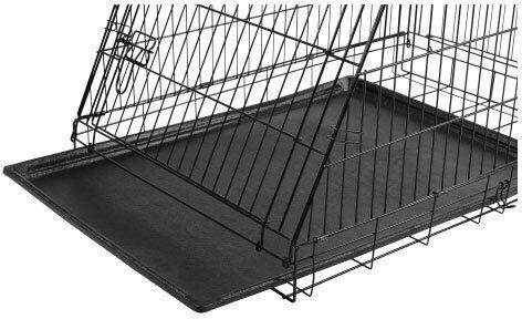Kerbl Käfig für Drahtkäfig für Hunde mit 2 Türen 107x74x85cm