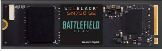 Western Digital WD_BLACK SN750 SE Battlefield 2042 SSD 1000ГБ M.2 NVMe PCI Express 4.0 WDBB9J0010BNC-WRSN