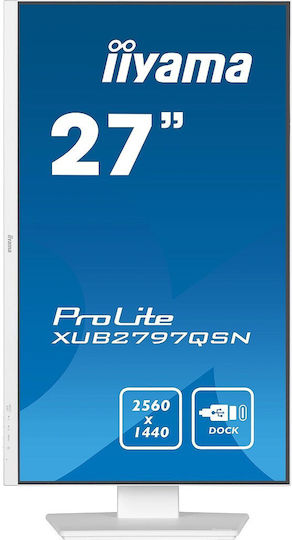 Iiyama ProLite XUB2797QSN-W2 IPS Monitor 27" QHD 2560x1440 Λευκό