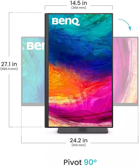 BenQ PD2706QN IPS HDR Monitor 27" QHD 2560x1440 με Χρόνο Απόκρισης 5ms GTG