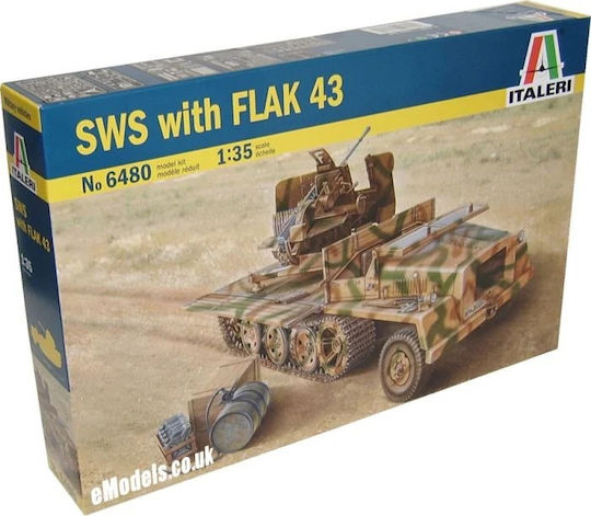 Italeri Φιγούρα Μοντελισμού Τανκ SWS With FLAK 43 σε Κλίμακα 1:43