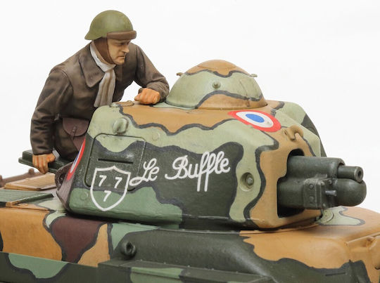 Tamiya French Modeling Figure Tank in Scale 1:35 3.5x3.5cm.