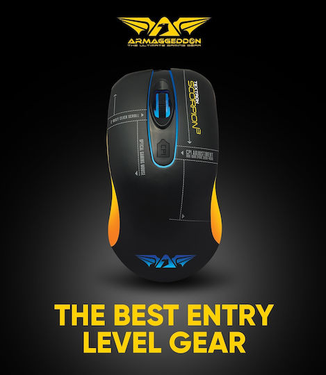 Armaggeddon Scorpion 3 RGB Gaming Ποντίκι 4800 DPI Μαύρο