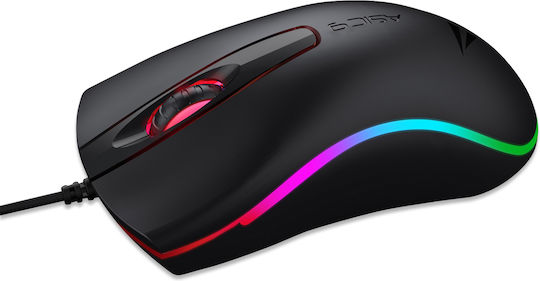 Alcatroz Asic 9 RGB FX Gaming Gaming Maus Schwarz