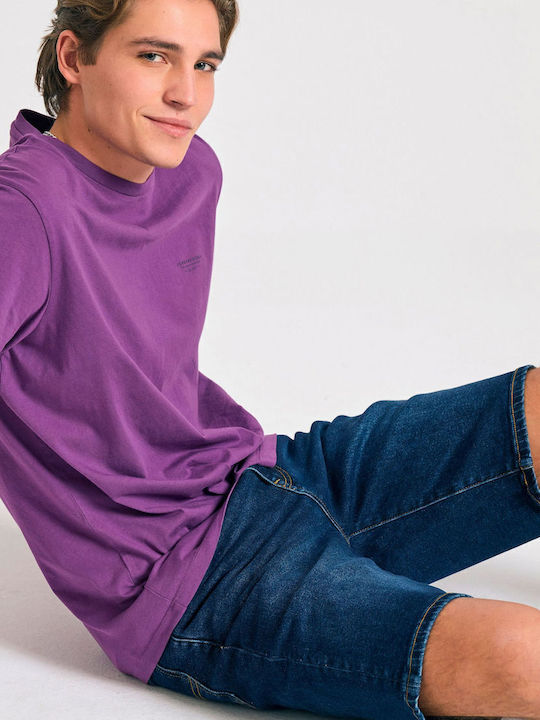 Herrenshorts Jeans Marineblau