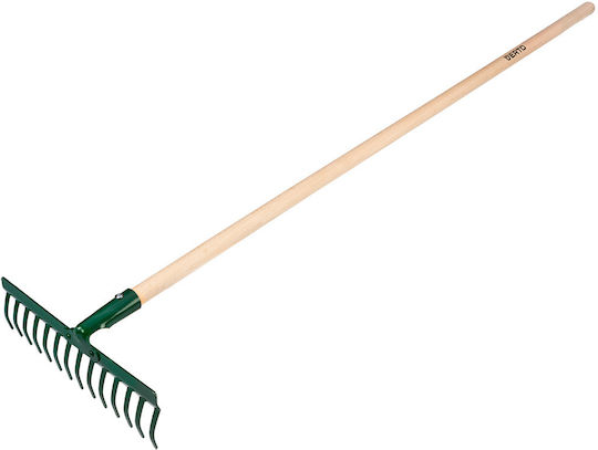 Topex Gartenrechen Bogenharke mit Stiel