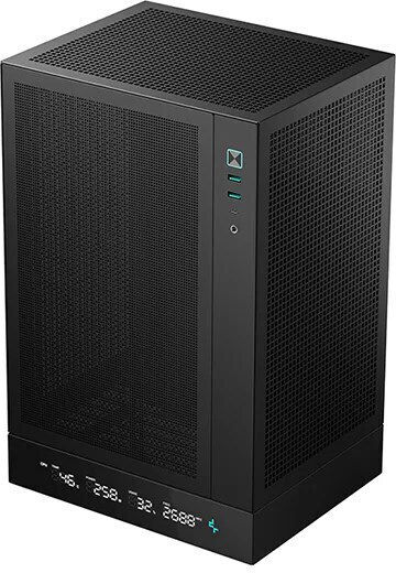 Deepcool CH170 Digital Gaming Mini-Turm Computergehäuse mit Seitenfenster Schwarz