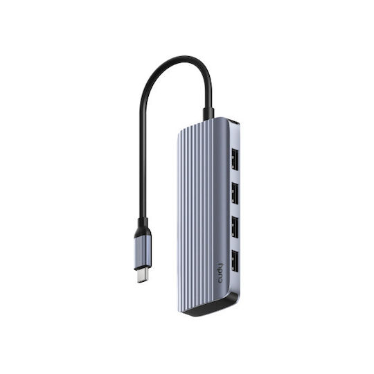 Cudy UH500 USB-C Докинг станция с HDMI 4K PD Етърнет Сив