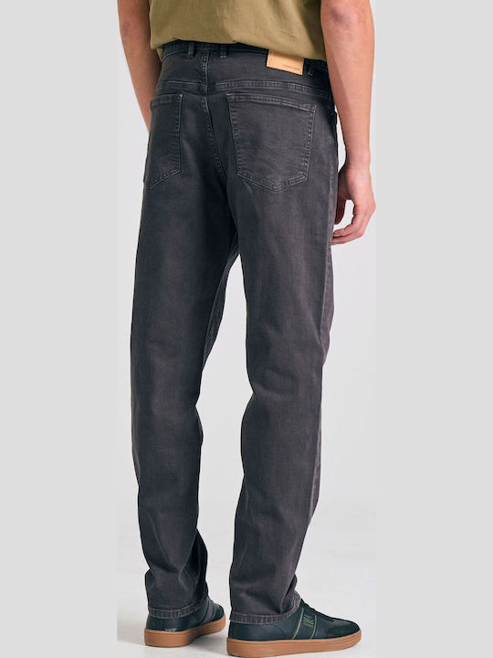 Ανδρικό Παντελόνι Τζιν με Relaxed Tapered Εφαρμογή Γκρι