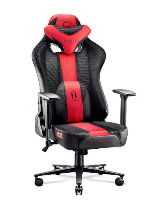 Diablo X-Player 2.0 Textile King Artificial Leather Gaming Chair with Adjustable Arms Crimson / Anthracite