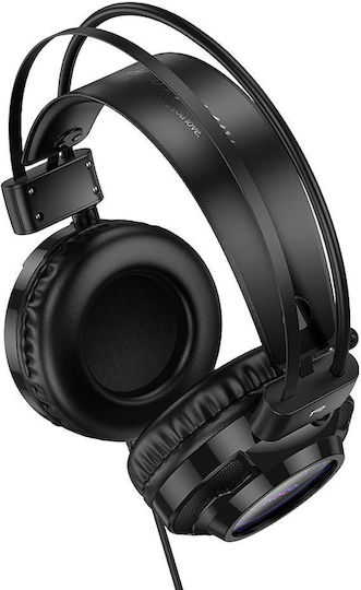 Hoco W110 Über Ohr Gaming-Headset mit Verbindung 3,5mm / USB Schwarz