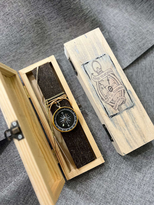 Brown Hanging Candle with Compass Set Handmade Box Brown Hanging Candle with Compass Set Handmade Box